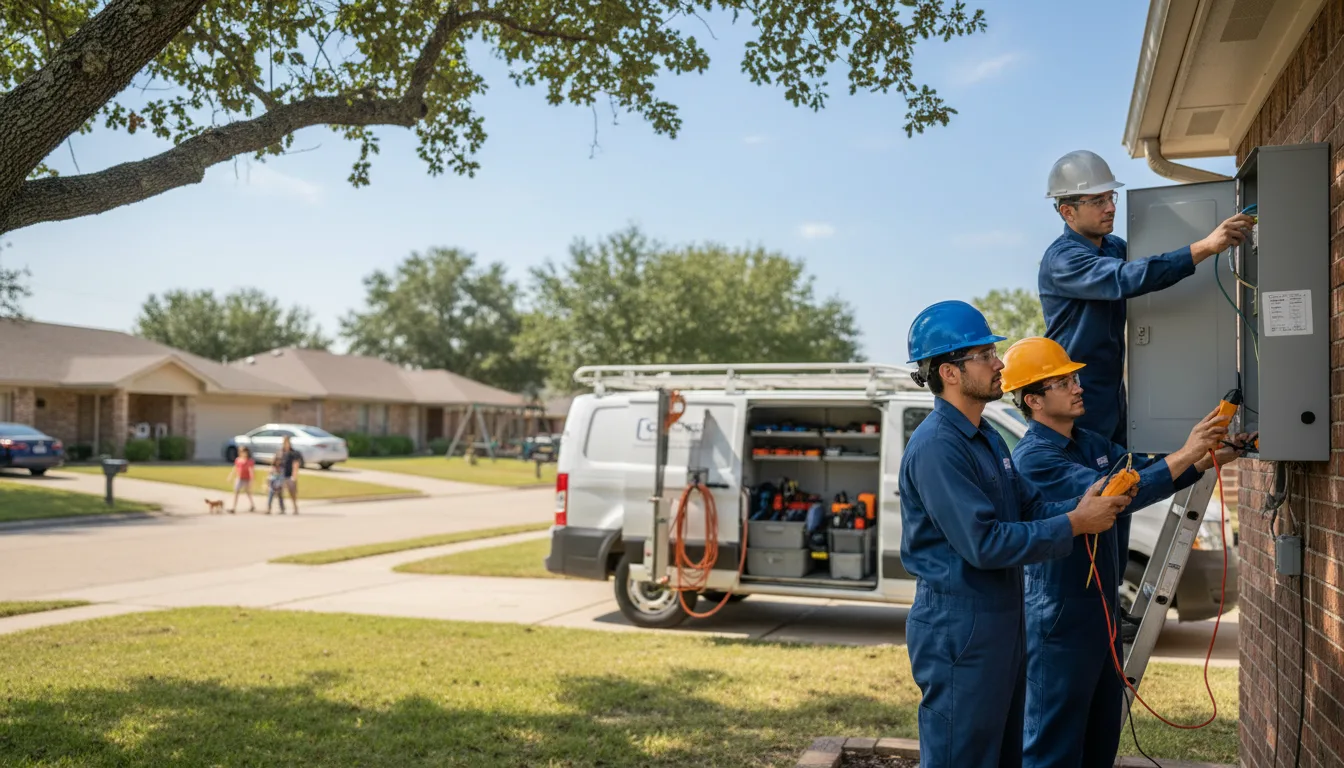 Certified electrician providing emergency electrical services in Hudgins, VA